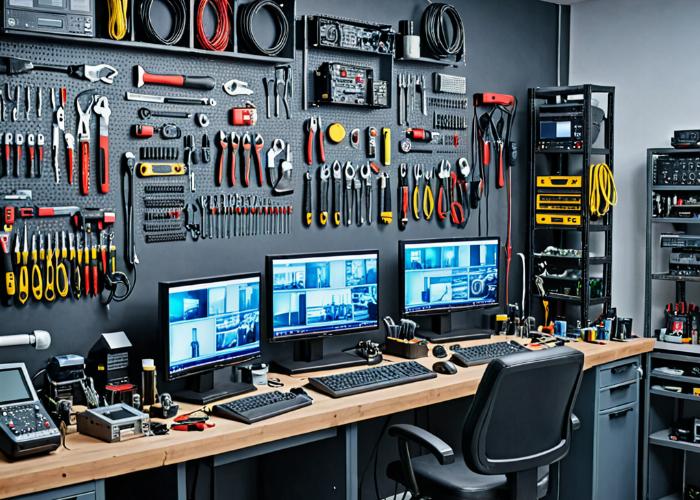 TV repair workshop